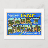 スモーク素晴らしマウンテンヴィンテージはがき ポストカード (正面)