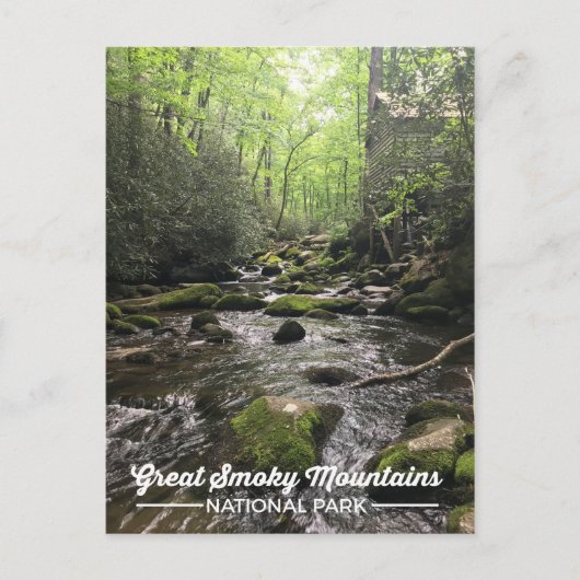 スモーク素晴らしマウンテン国立公園はがき ポストカード (正面)