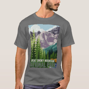 スモーク素晴らしマウンテン国立公園ハイキングのお土産 Tシャツ