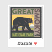 スモーク素晴らしマウンテン国立公園| Bear シール (シート)