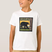 スモーク素晴らしマウンテン国立公園| Bear Tシャツ (正面)