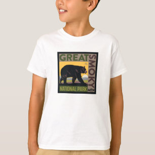 スモーク素晴らしマウンテン国立公園 Bear Tシャツ