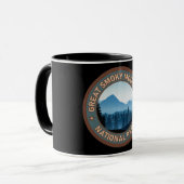 スモーク素晴らしマウンテン国立公園USAテネシー マグカップ (正面左)