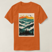 スモーク素晴らし山脈の国立公園の旅行10 Tシャツ (デザイン正面)