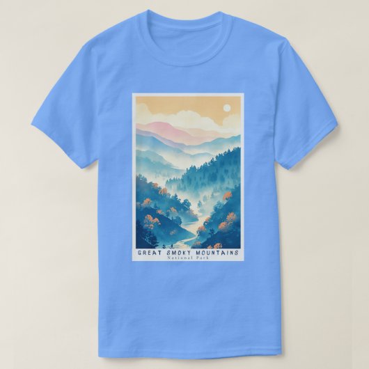 スモーク素晴らし山脈の国立公園の旅行13 Tシャツ (デザイン正面)