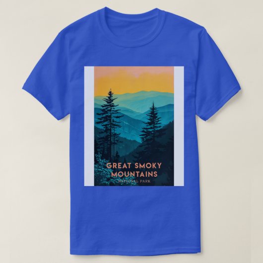 スモーク素晴らし山脈の国立公園の旅行2 Tシャツ (デザイン正面)