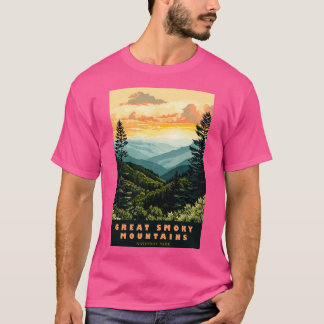 スモーク素晴らし山脈の国立公園の旅行5 Tシャツ
