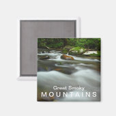スモーク素晴らし山脈の国立公園の水 マグネット (正面/裏面)
