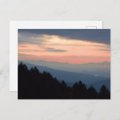 スモーク素晴らし山脈の日の出 ポストカード (正面/裏面)