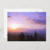 スモーク素晴らし山脈の日の出 ポストカード (正面/裏面)