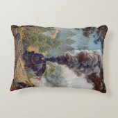 スモーク鉄道エンジン機関車付蒸気列車 アクセントクッション (裏面)