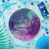 スモーク銀河系結婚プレート ペーパープレート (パーティー)