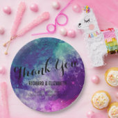 スモーク銀河系結婚プレート ペーパープレート (パーティー)