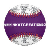 スモーク&ファイアカスタム野球 野球ボール (正面)