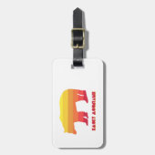 スモーク・マウンテンズベア ラゲッジタグ (正面縦)