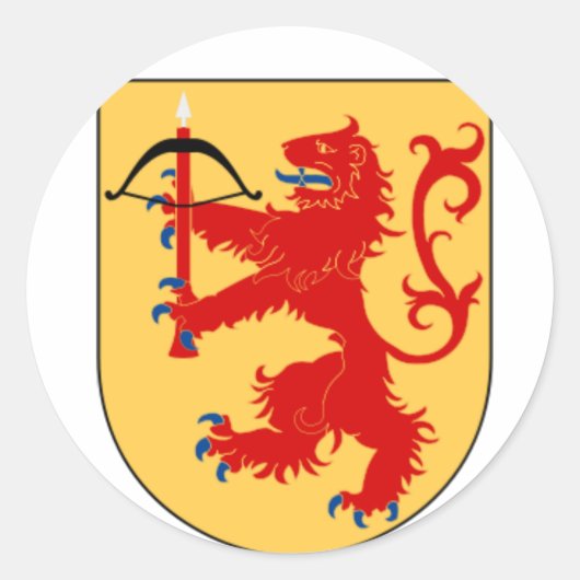 スモーランドステッカーの紋章 ラウンドシール (正面)