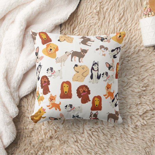 スモールおもしろい犬 クッション (ブランケット)