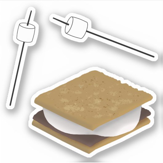 スモールとマシュマロ シール (正面)