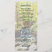 スモールウォーターフォイルインオータムパーク結婚式 プログラム (裏面)