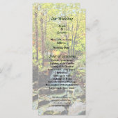 スモールウォーターフォイルインオータムパーク結婚式 プログラム (正面/裏面)