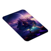 スモールオフショアアイランドウィズバケーションホーム マグネット (右側)