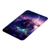 スモールオフショアアイランドウィズバケーションホーム マグネット (左側)