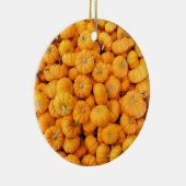 スモールオレンジ秋ハーベストカボチャ セラミックオーナメント (右)