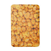 スモールオレンジ秋ハーベストカボチャ バスマット (正面縦)