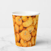スモールオレンジ秋ハーベストカボチャ 紙コップ (裏面)