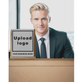 スモールグレーアクリルサインの企業名とロゴ アクリルサイン