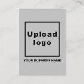 スモールグレーポートレートカードのビジネスブランド 名刺 (裏面)