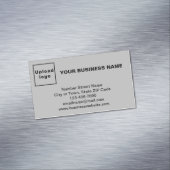スモールグレー磁気カード上のビジネスブランド マグネット名刺 (インサイチュ)