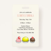 スモールケーキ誕生日 バッジ (裏面)