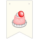 スモールケーキ 誕生日 バンティングフラッグ (第1の旗)