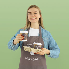 スモールコーヒーショップコテージロゴ エプロン