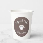 スモールコーヒーショップコテージ 紙コップ (裏面)