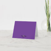 スモールサイズの折りたたみノートカード（4" x 5.6"） ノートカード (裏面)