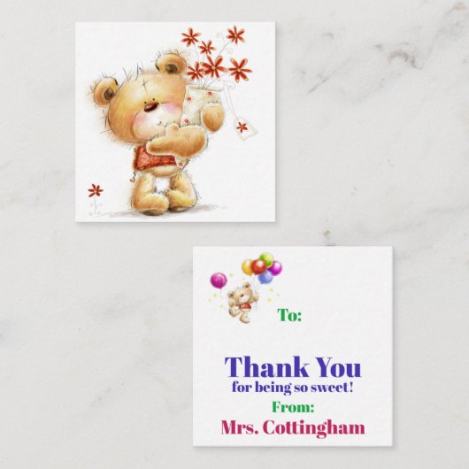 スモールサンキュービジネスカード エンクロージャーカード (正面/裏面)