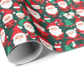スモールサンタズラッピング紙 ラッピングペーパー (ロールコーナー)
