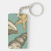 スモールシェルトリオオンティール（緑がかった色） キーホルダー (裏面)