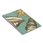 スモールシェルトリオオンティール(緑がかった色) ノートブック (右側)
