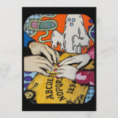 スモールスケールの「スピリットボードのささやき」絵画 招待状 (正面)