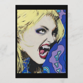 スモールスケールプリントの「Kiss Hard」絵画 招待状