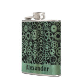 スモールスチームパンクヴェルディグリブロンズギア名前をカスタムする フラスク (左)