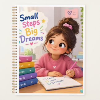 スモールステップス ビッグドリームズ かわいい子供たちの勉強モチベーション プランナー手帳