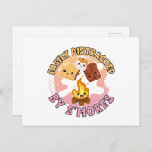 スモールズカウトキャンファイアキャンピングバケーションガールズ ポストカード (正面/裏面)