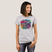 スモールタウンの少女 カラースプラッシュ Tシャツ (正面フル)