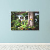 スモールタウンプライドキャンバスアート キャンバスプリント (インサイチュ (ウッドフロア))