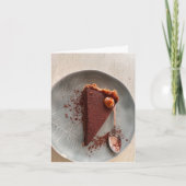 スモールチョコレートカラメルトルテ誕生日 カード (正面)