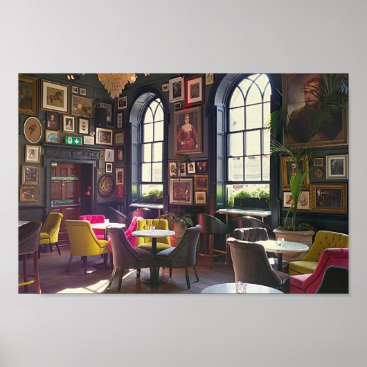 スモールトークカフェコーヒーショップ写真 ポスター (正面)